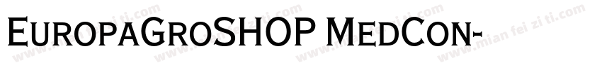 EuropaGroSHOP MedCon字体转换